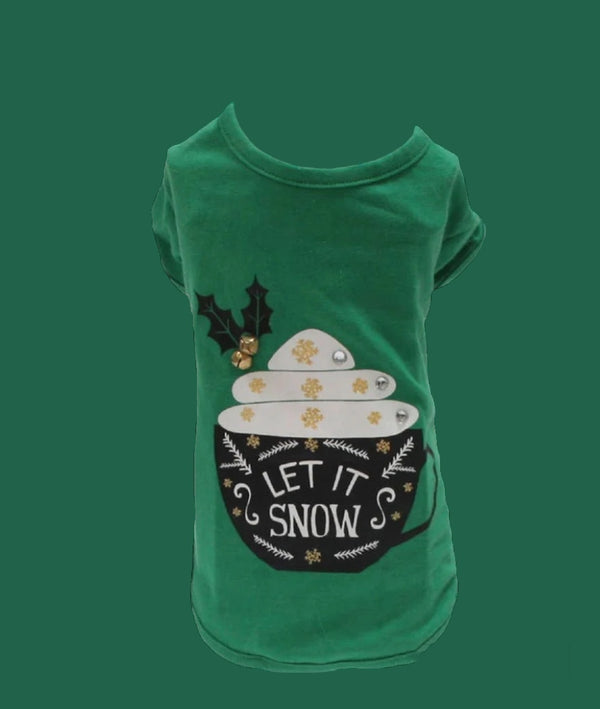 Foute kerst t-shirt voor honden - Christmas Let It Snow - Croci