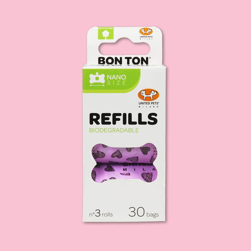 Bon Ton Nano-Biologisch afbreekbare poepzakjes - roze - By Salu - honden accessoires